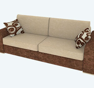 CreamWood Duo Sofa